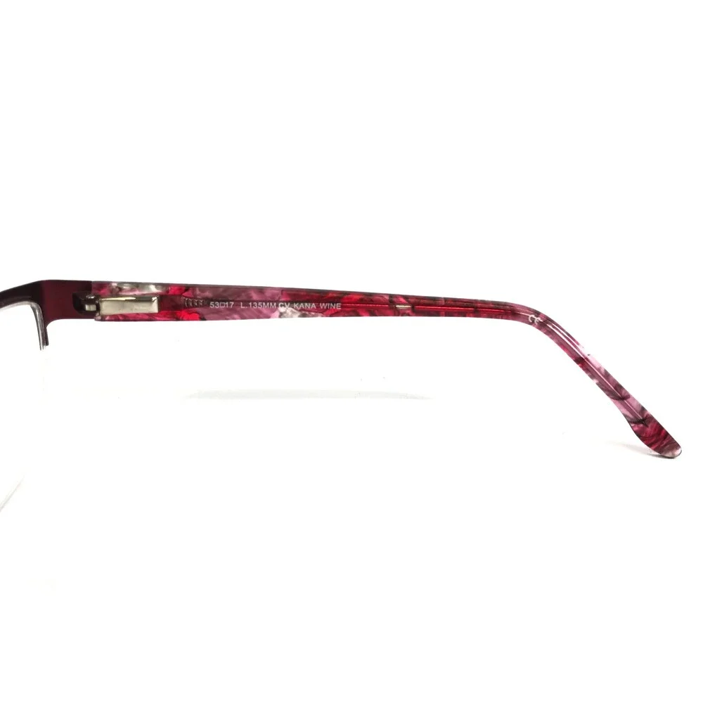 BCBGMAXAZRIA Eyeglasses Frames KANA WINE Red Cat Eye Half Rim 53-17-135